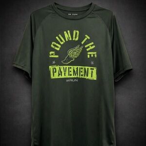 Under Armour HeatGear Run “Pound The Pavement” Tee 2XL Green